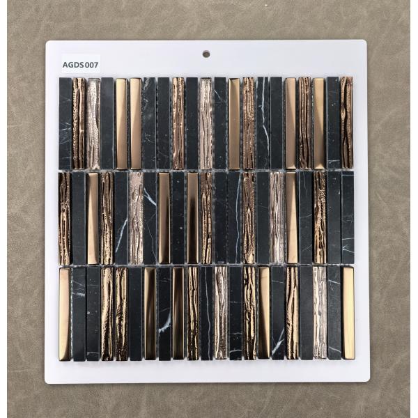 Mosaïques en pierre naturelle durables 282x294mm pour murs intérieurs, bureau et salon