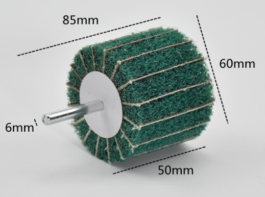 Green Shaft Grinding Flap Wheel Discs 20mm 25mm 30mm 40mm 50mm 60mm 80mm 100mm