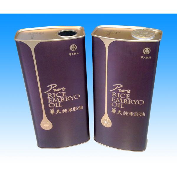 1 Gallon Metal Olive Oil Can 0.28mm Large Square Tin Containers