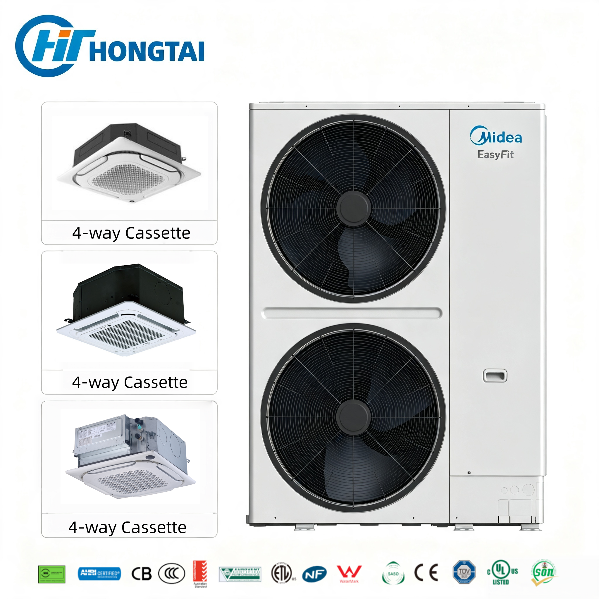 Midea V8 EasyFit VRF System Fast Retrofit HVAC Without Piping Replacement Replace the system keep the pipes and hand the building back weeks ahead of schedule