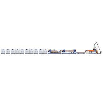 Single Screw PP Strap Band Extrusion Line PP Plastic Extruder Machine