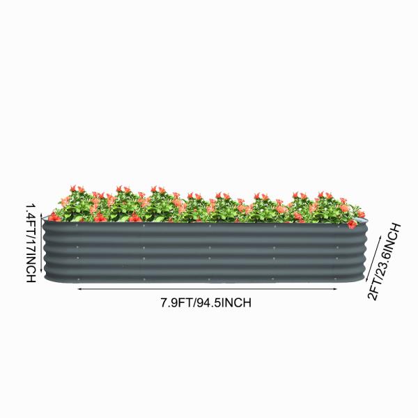 Custom Logo Galvanized Raised Flower Beds For Outdoor Plants With Safety Edging Stock Tanks