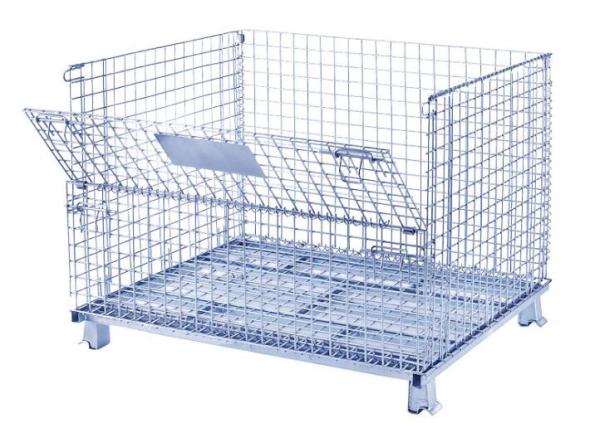 50x50 Wire Mesh Container Without Castors For Raw Material Storage