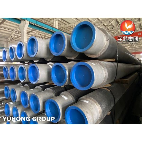 ASME SA312 TP304 Tubo de aleta sólida soldado de alta frecuencia de acero inoxidable austenítico para supercalentador