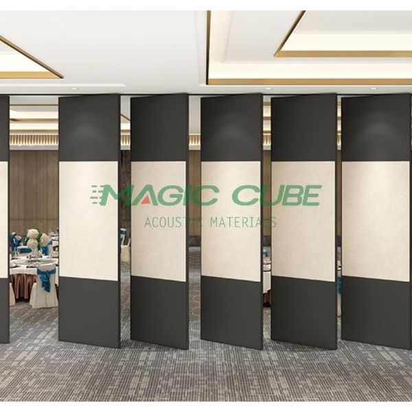Sound Insulation Movable Partition Wall with Adjustable Speed and High Flexibility for Professional Space Division