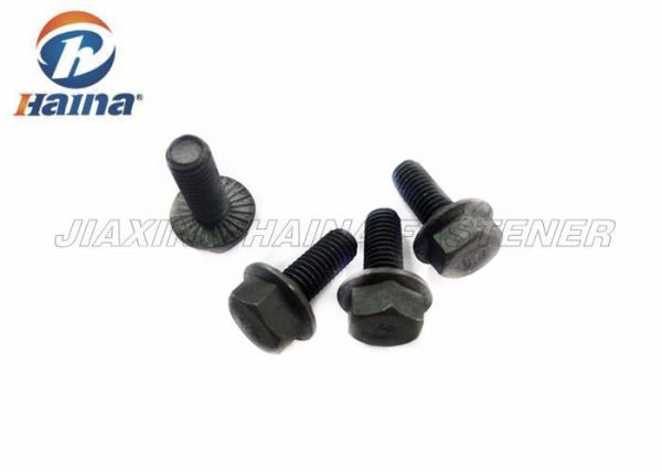 full threaded rod Black carbon Steel 4.8 Hex  head Flange Bolts