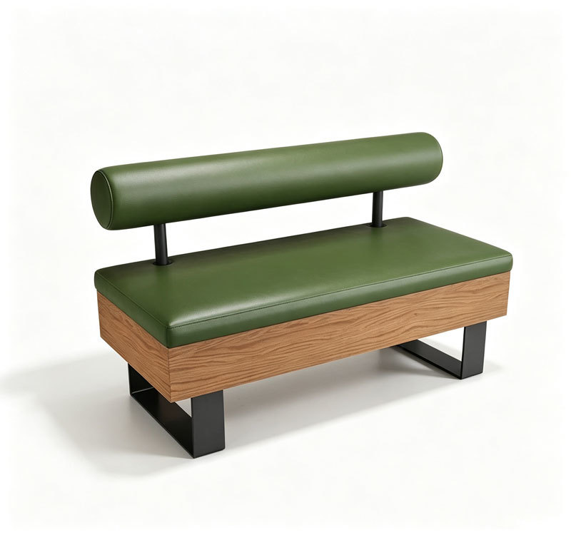 Modern Style PU Leather Cafe Chairs and Tables with Solid Wood for Restaurant Coffee Shop Furniture
