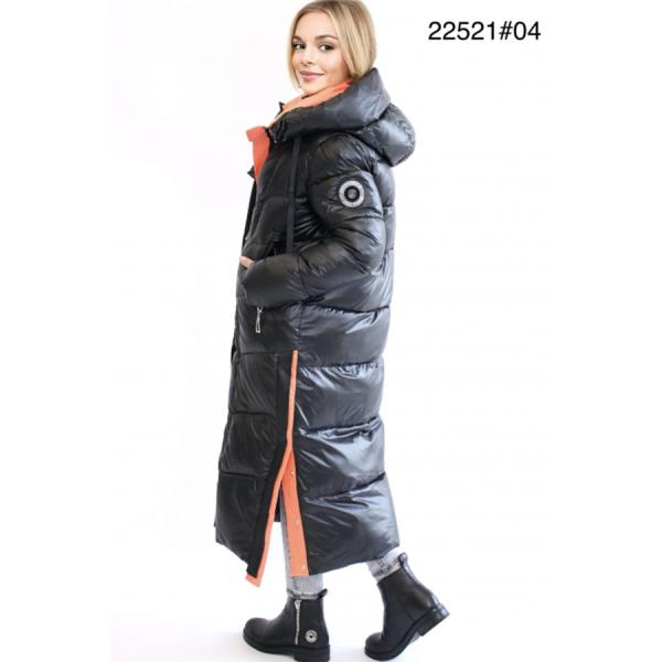FODARLLOY New thickened high-end fashion hooded warm long-sleeved mid-length cotton-padded coat
