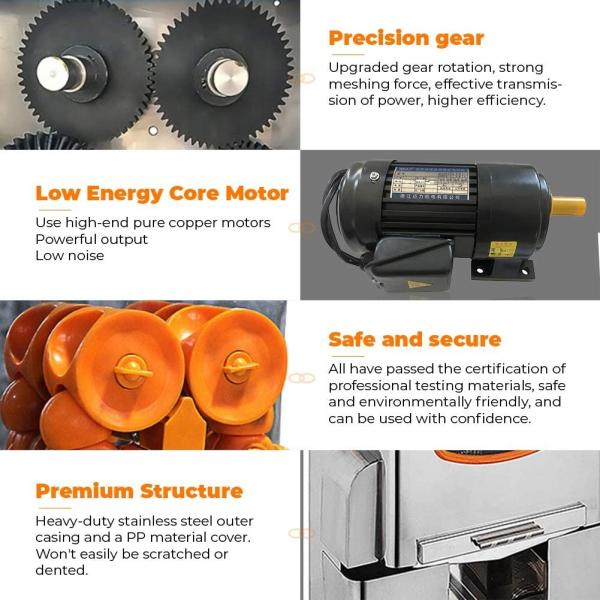 Comercialmente Aplicable Alimentación automática Extractor de jugo automático Rentable Restaurantes Tiendas de alimentos Hoteles-Nuevo rodamiento