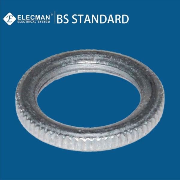 Galvanized Steel Milled Edge Conduit Lock Ring Locknut Electrical BS4568 20mm-25mm