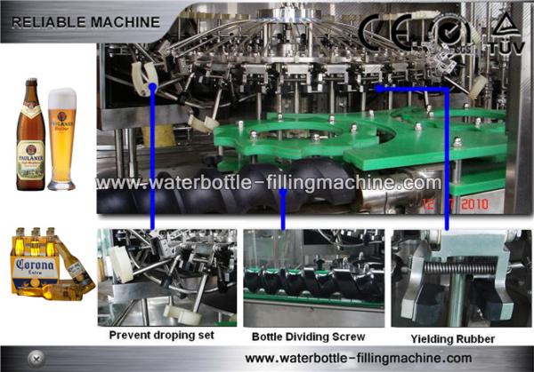 3 dans 1 machine de remplissage de bouteilles en verre