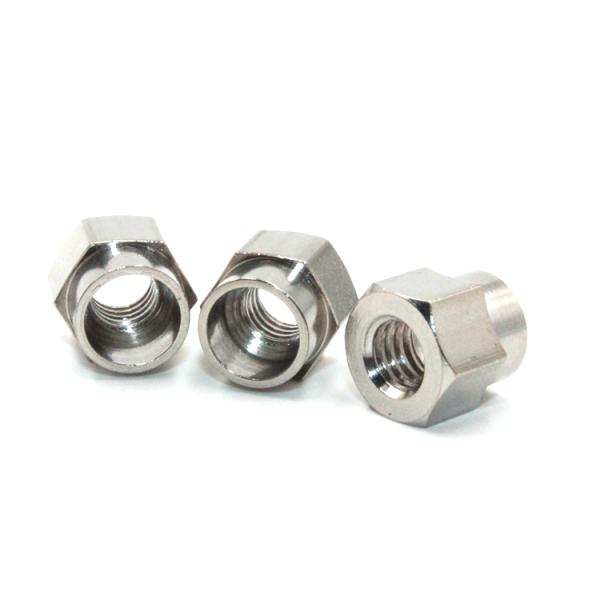 Микрообработка на заказ Медные стальные орехи Нижний шестиугольник Нержавеющая стальная бочка орех