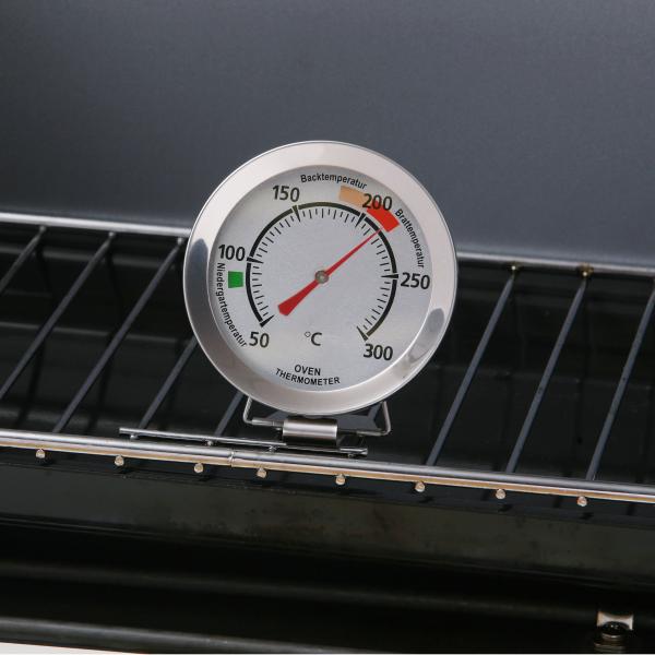 Kitchen Measurement Tool BBQ Oven Thermometer Silver Color For Cooking