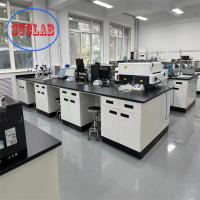 Bancos de trabalho de laboratório de química revestidos com revestimento em pó de epoxi