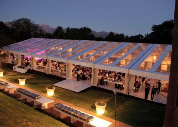 12x30m 300 Seaters Transparent Marquee Wedding Tent Clear Roof Fire Proof