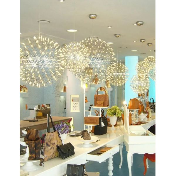 Modern Brief Loft Spark Ball LED Pendant Light  Raimond II Pendant（WH-AP-615）