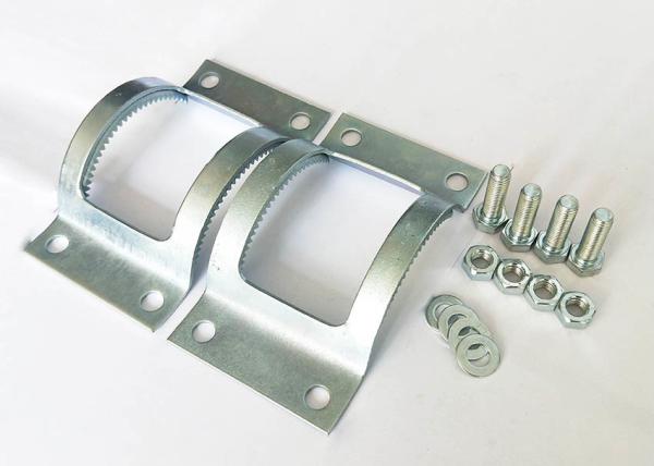 Galvanised Plated Steel Heavy Duty Pipe Clamps Coupling Grip Pipe With Teeth