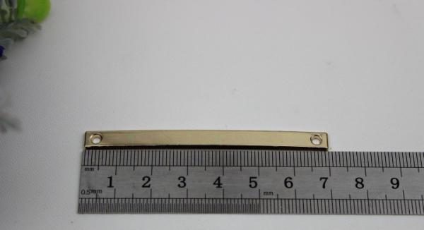 Latest fancy design light gold 70mm length shoe parts iron buckles for shoelace