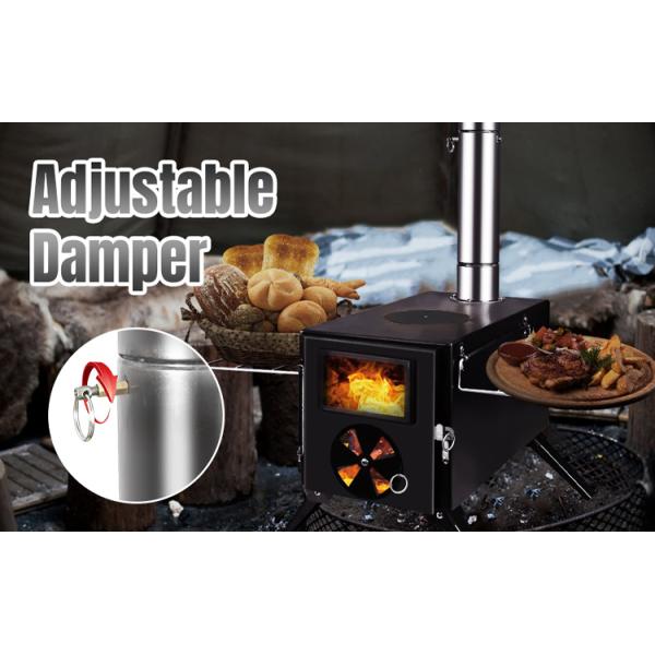 Portable Folding Black Wood Burning Fire Pits Perfect for Outdoor Camping and Picnic