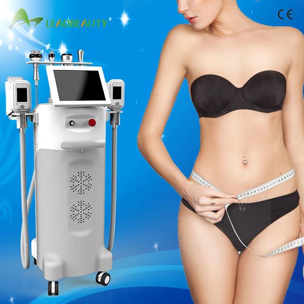 5 Handpieces Cavitation RF fat freezing cryolipolysis slimming machine for skin lifting
