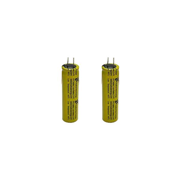 Bateria de lítio recarregável do Titanate das temperaturas HTC1865 2.4V 1300mAh de Huahui Energia -40°C Ultra-baixa