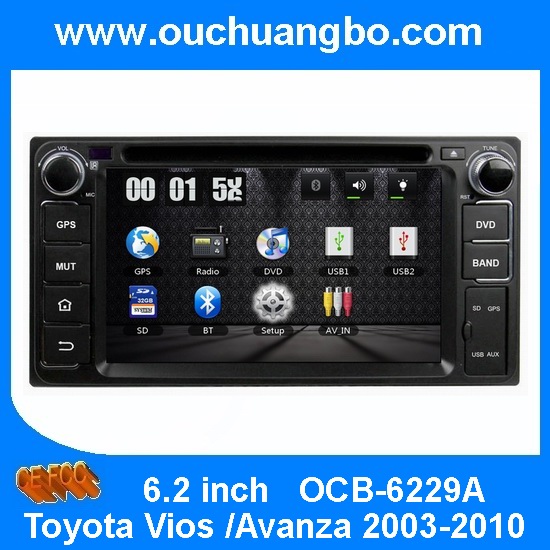 Ouchuangbo Car Radio GPS Navi Toyota Vios Avanza 2003-2010 Auto DVD Multimedia System OCB-6229A