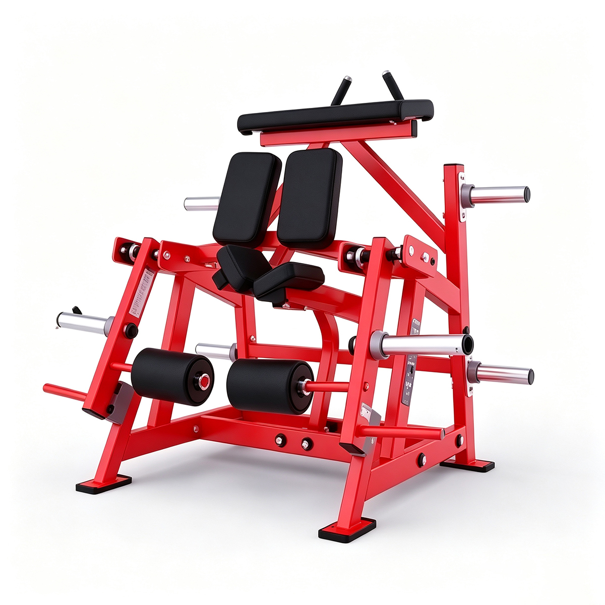 Commercial Plate Loaded Steel Lateral Kneeling Leg Curl Machine Hamstring Training for Gym Workouts