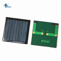 chargeur de batterie léger flexible du panneau solaire ZW-4040 du panneau solaire 4V mini 0.15W 40X40X2.5mm