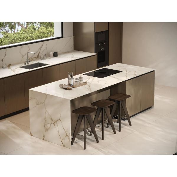 Meubles de cuisine en faisceau de bois haut de gamme pour appartements et hôtels