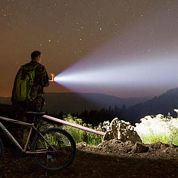 Multifunctional Solar-Powered Portable Work Light | Three Color Temperatures, Dimmable Lighting
