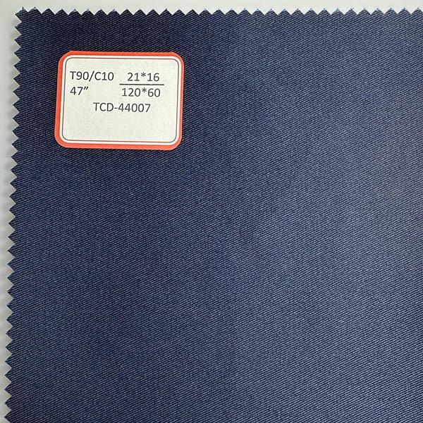 Polyester Cotton Twill TC Fabric Workwear Fabric 21X16s 120cm Width