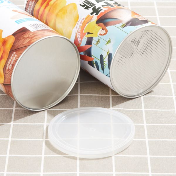 Empty Packaging Snack Food Paper Cans Custom Label Lightweight Paper Cylinder Box