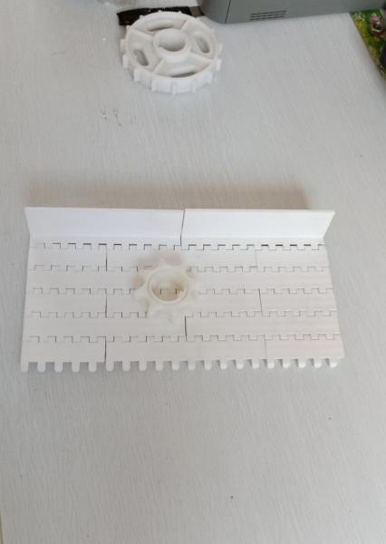 Tipo de transportador de correia de transporte inclinado modular com cleat para café do Brasil