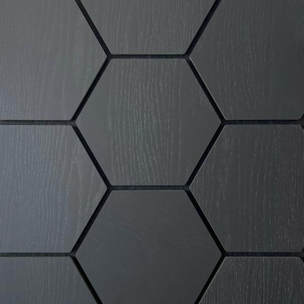 OEM ODM Wood Veneer Hexagonal MDF Acoustic Wall Panel