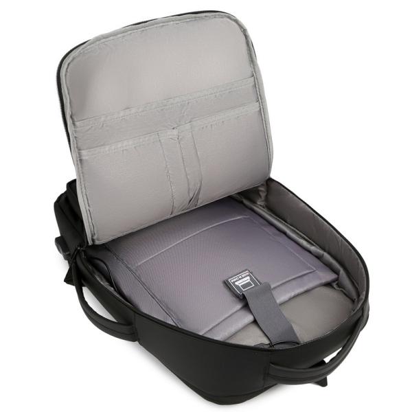 Business USB Charging Backpack With Phone Charger Oxford Computer Bag