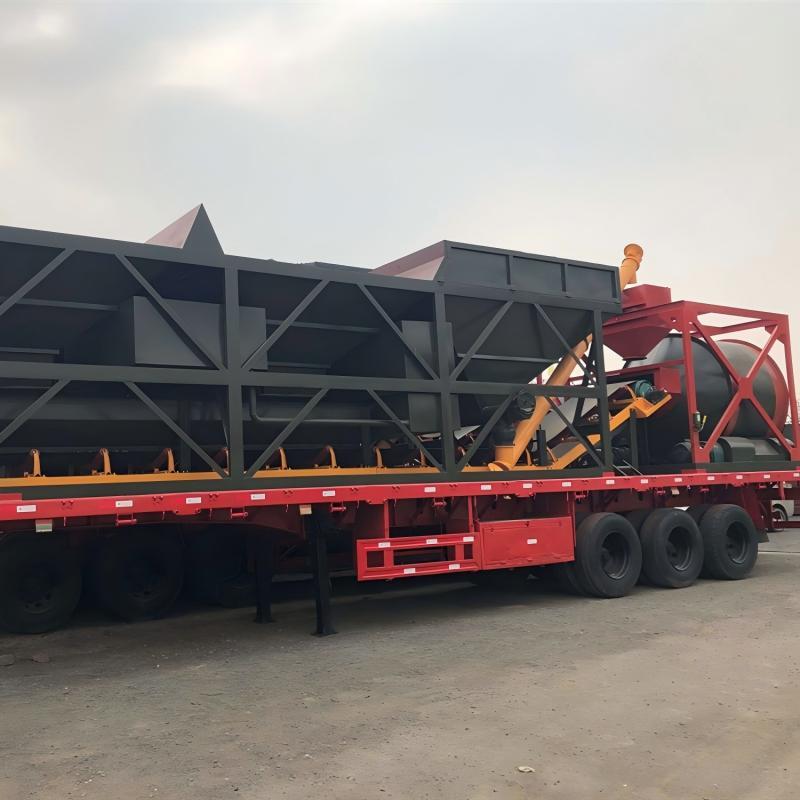 Complete Mobile Concrete Production Line JZM Series Drum Mixing Plant Cement Plant Equipments For Road Building