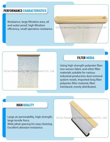 High Dust Capacity Polyester Pleated Flat Frame Air Filter VN680 3452001685
