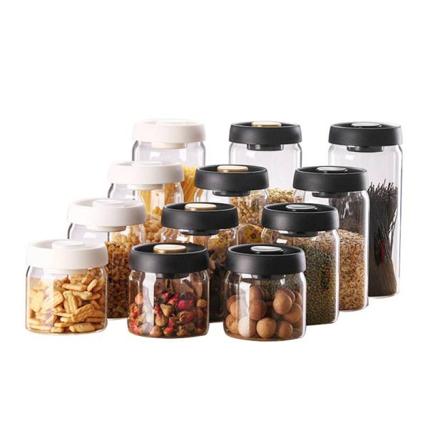 Clear Glass Food Jars with Plastic Lids|Airtight Seal| Wholesale Bulk|Food-Grad |Custom Logo Print