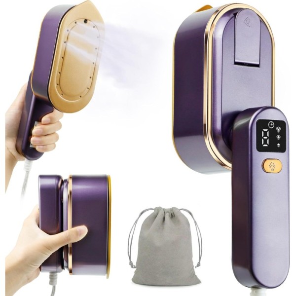 Portable Small Handheld Clothes Ironing Machine Dry Iron Electric Steam Iron 1200W Anti-Dry-Burning Household Hotel Outdoor Use