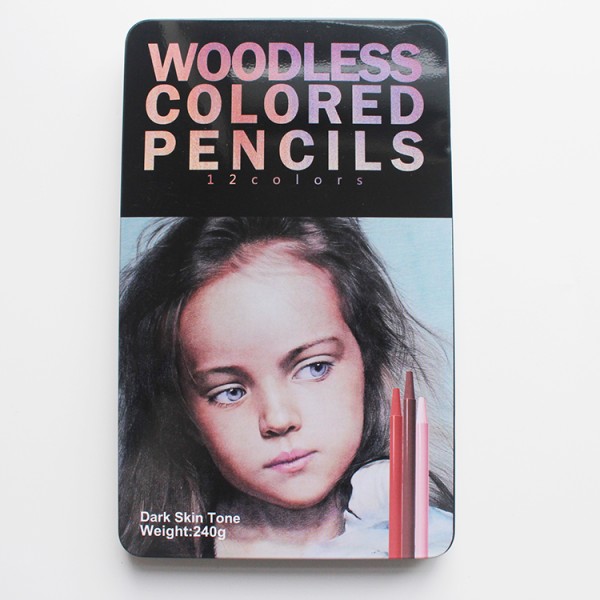 Professional Water-Soluble Art Woodless Colored Colouring Pencils Set For Children