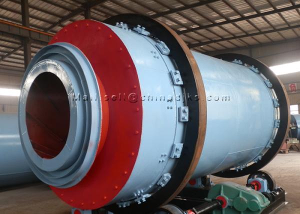Secador de cilindro mineral da areia três do pó 15KW 10RPM 3.6×8m