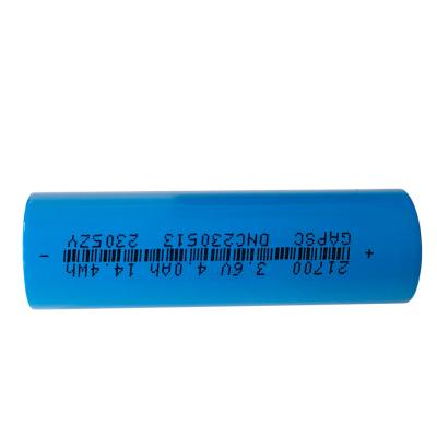21700 cellule du lithium 3.6V 4000mAh de batterie rechargeable