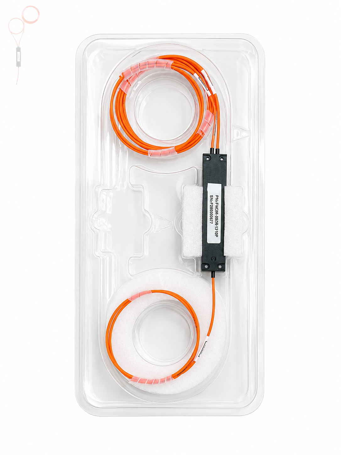 Low Insertion Loss 850/1310nm FWDM Optical Filter for Multimode Fiber WDM Applications