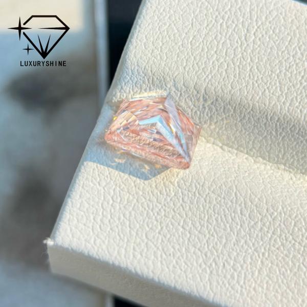 LuxuryShine 1-10CT Princess﻿ Shape Fancy pink Lab Grown Diamond VVS-VS Loose Diamonds Customized jewelry with IGI Certificate