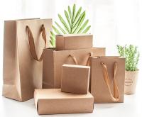 DIY que imprime o presente pequeno do papel de embalagem de Brown da gaveta ensaca com tampa