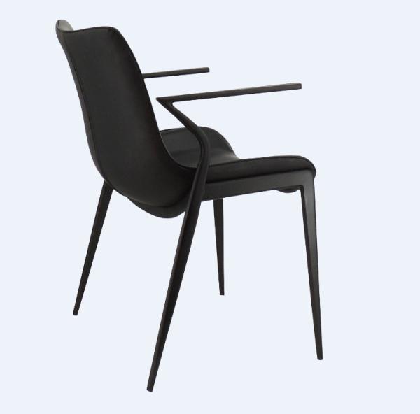 Coffee Shop Elastic Cushion 68.5cm Ergonomic Arm Chair