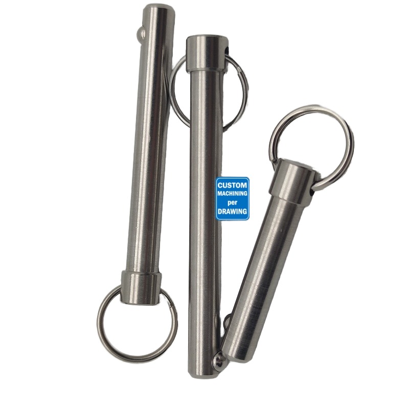Cnc Machining Services for Stainless Steel & Aluminum Precision  Indexing Plunger Quick Release Pop Pin t Handle Lock Pin