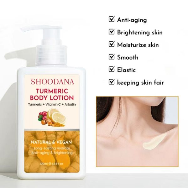 OEM Vegan Lemon Turmeric Kojic Acid Whitening Face & Body Brightening Nourishing Vitamin C Collagen Cream for Women