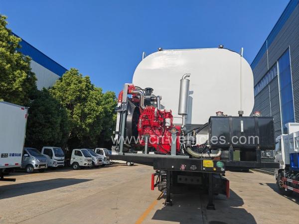 3 Axles Transport Bulk Powder Truck Transport Grain Animal Feed Tank Truck Trailer