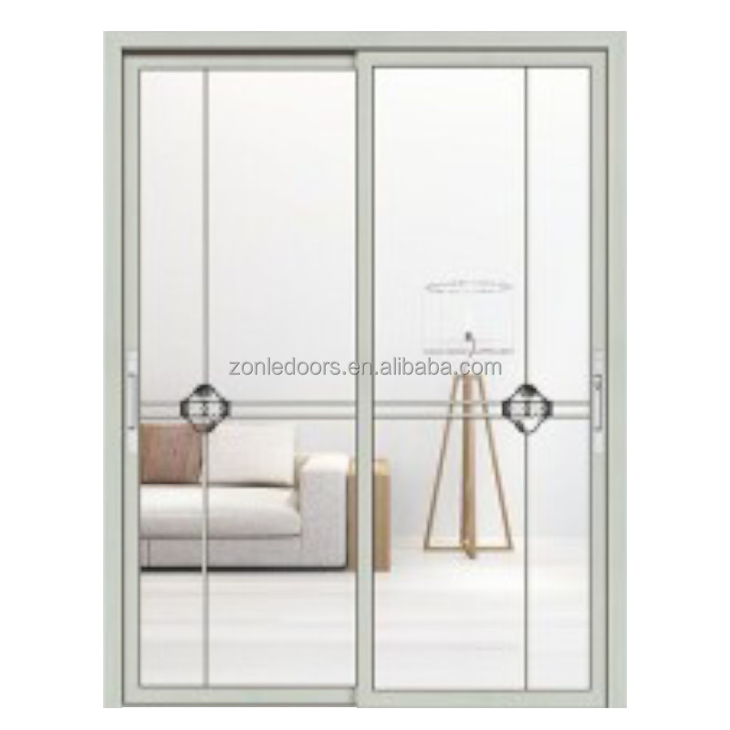 Aluminum Indoor Kitchen Toilet Shower Room Door Aluminum Alloy Indoor Room Door